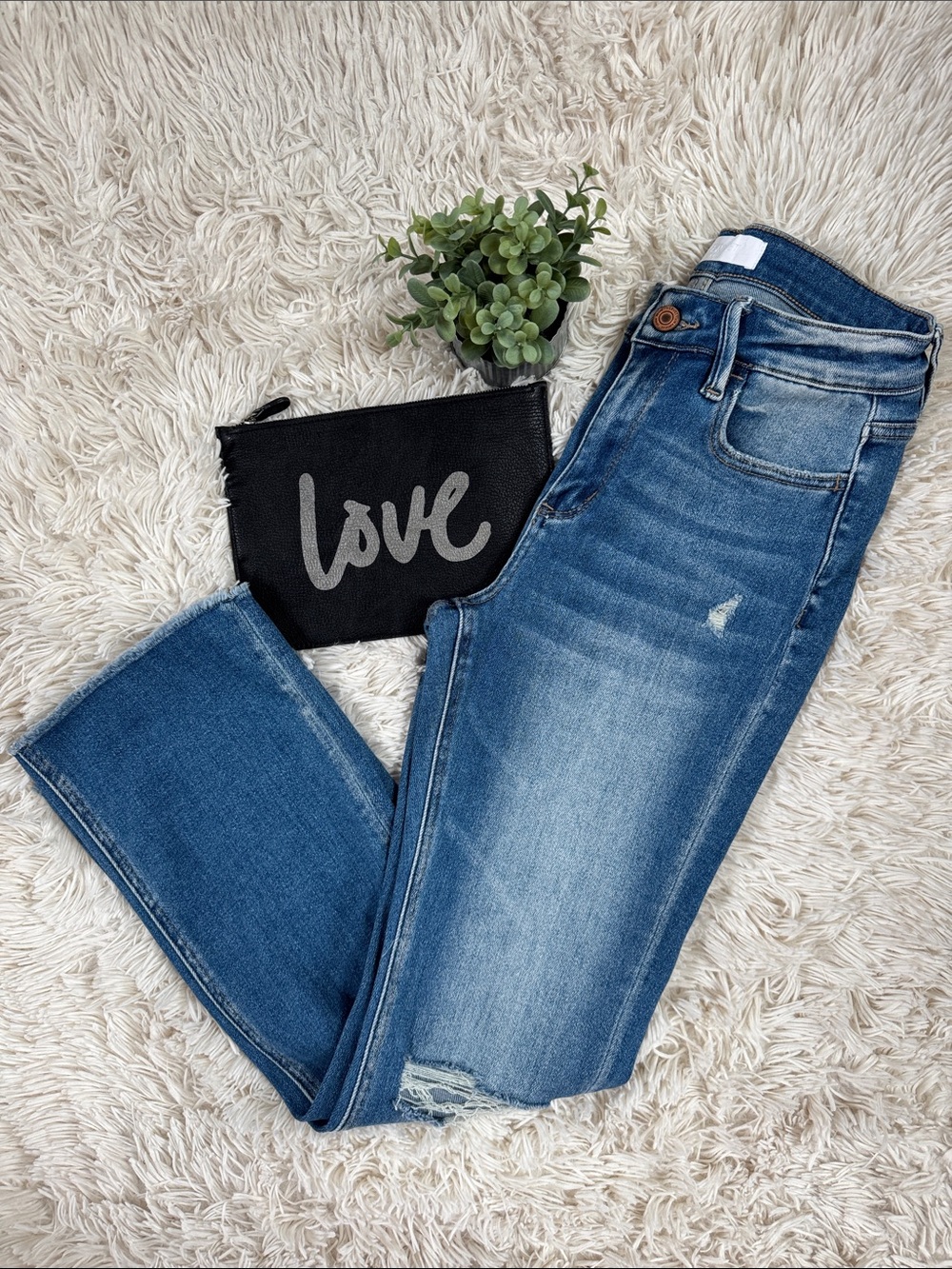 Vervet Cropped Jeans 💗 Medium Blue